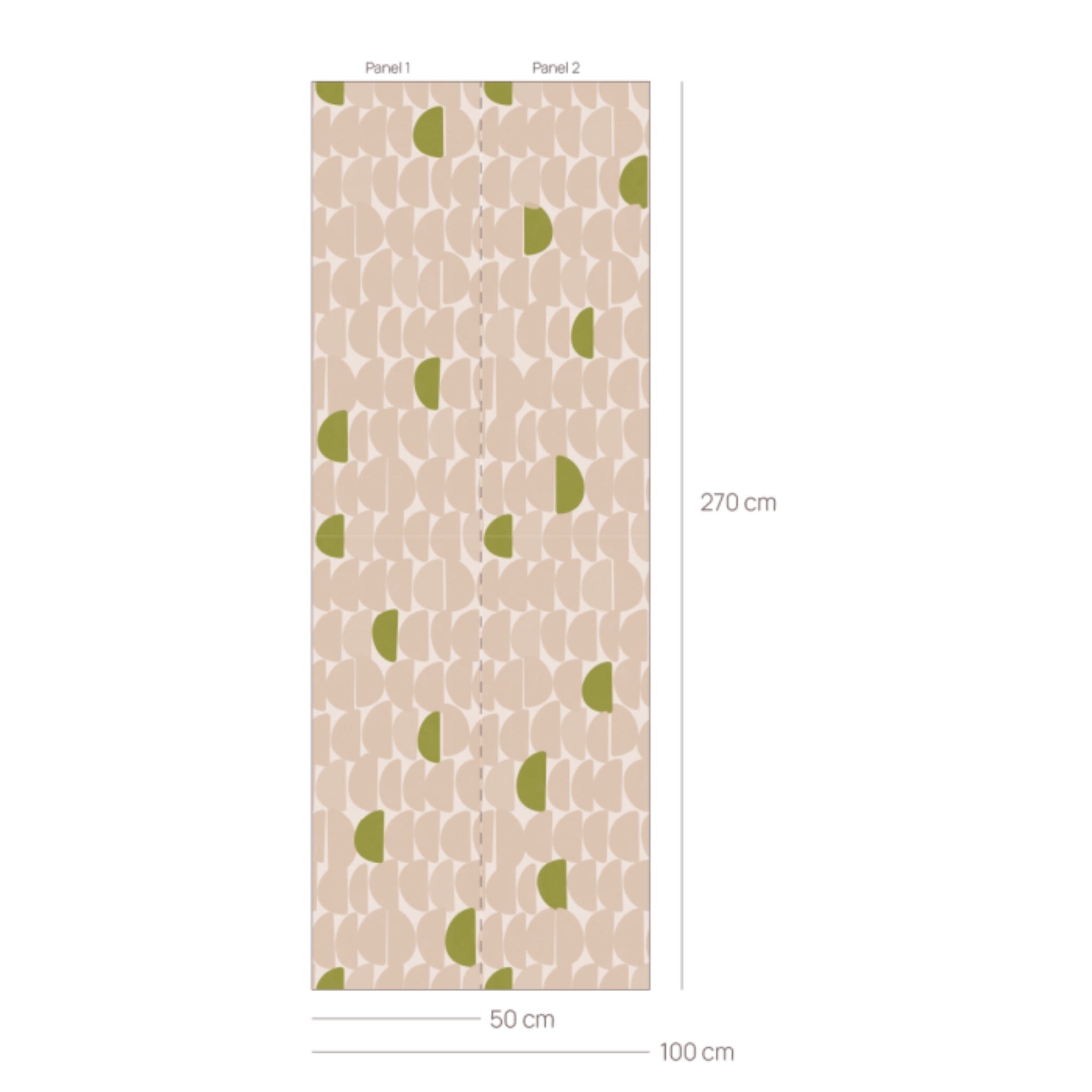 Behang Stone Poeder Bibelotte afmetingen – vliesbehang met organisch patroon
