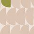 Behang Stone Poeder Bibelotte print detail – organische vormen met poederroze tinten en fris groen accent