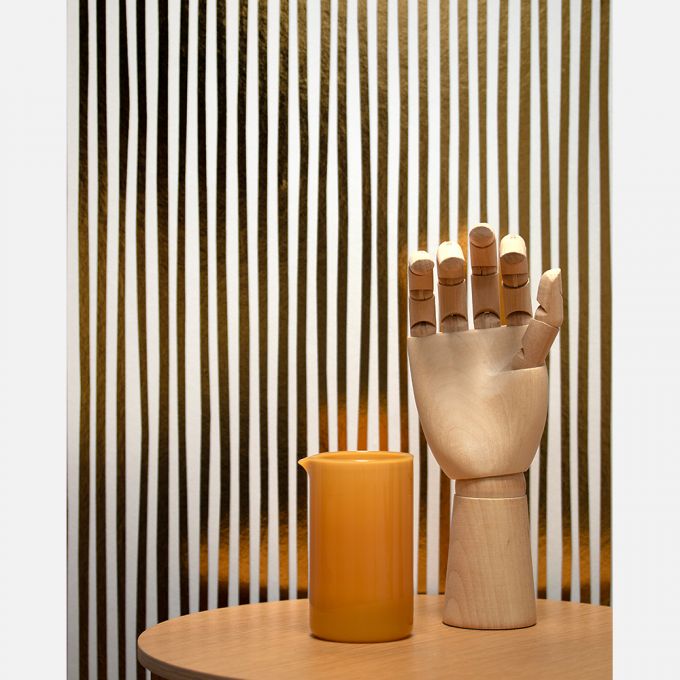 Strepen behang goud - Studio Ditte