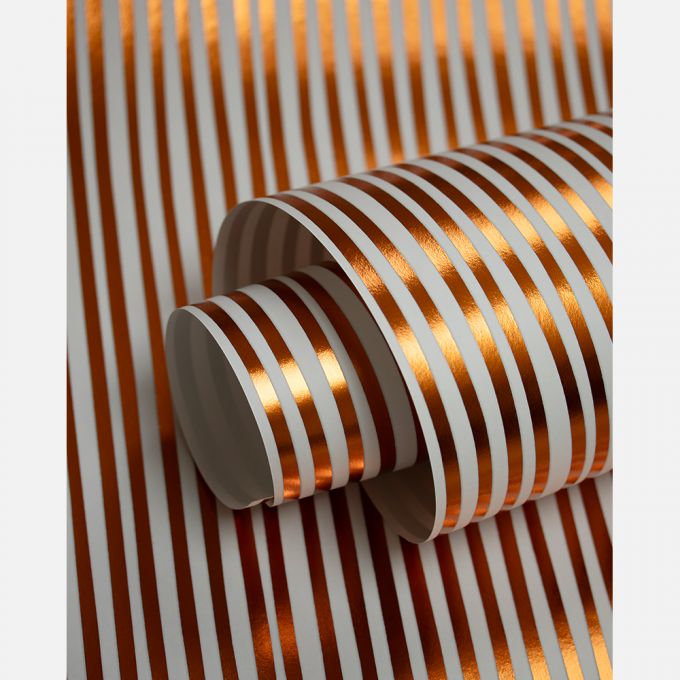 Striped wallpaper Paris blue - Studio Ditte