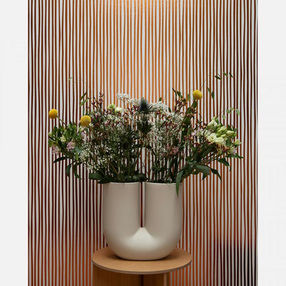 Strepen behang koper - Studio Ditte