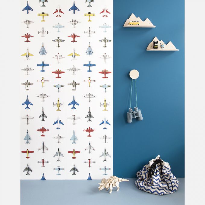 Ribbon wallpaper caramel - Studio Ditte