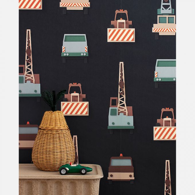 Ribbon wallpaper caramel - Studio Ditte