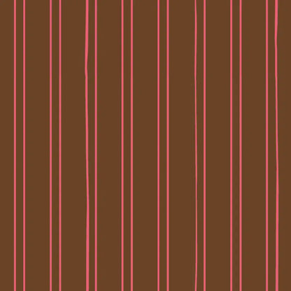 Behang Gestreept Cacao - Bibelotte