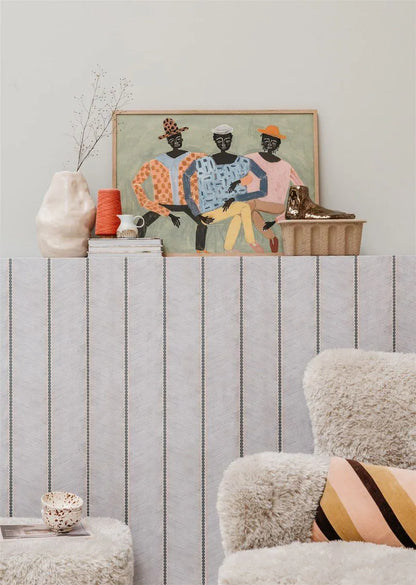 Chevron Denim blauw - Bibelotte