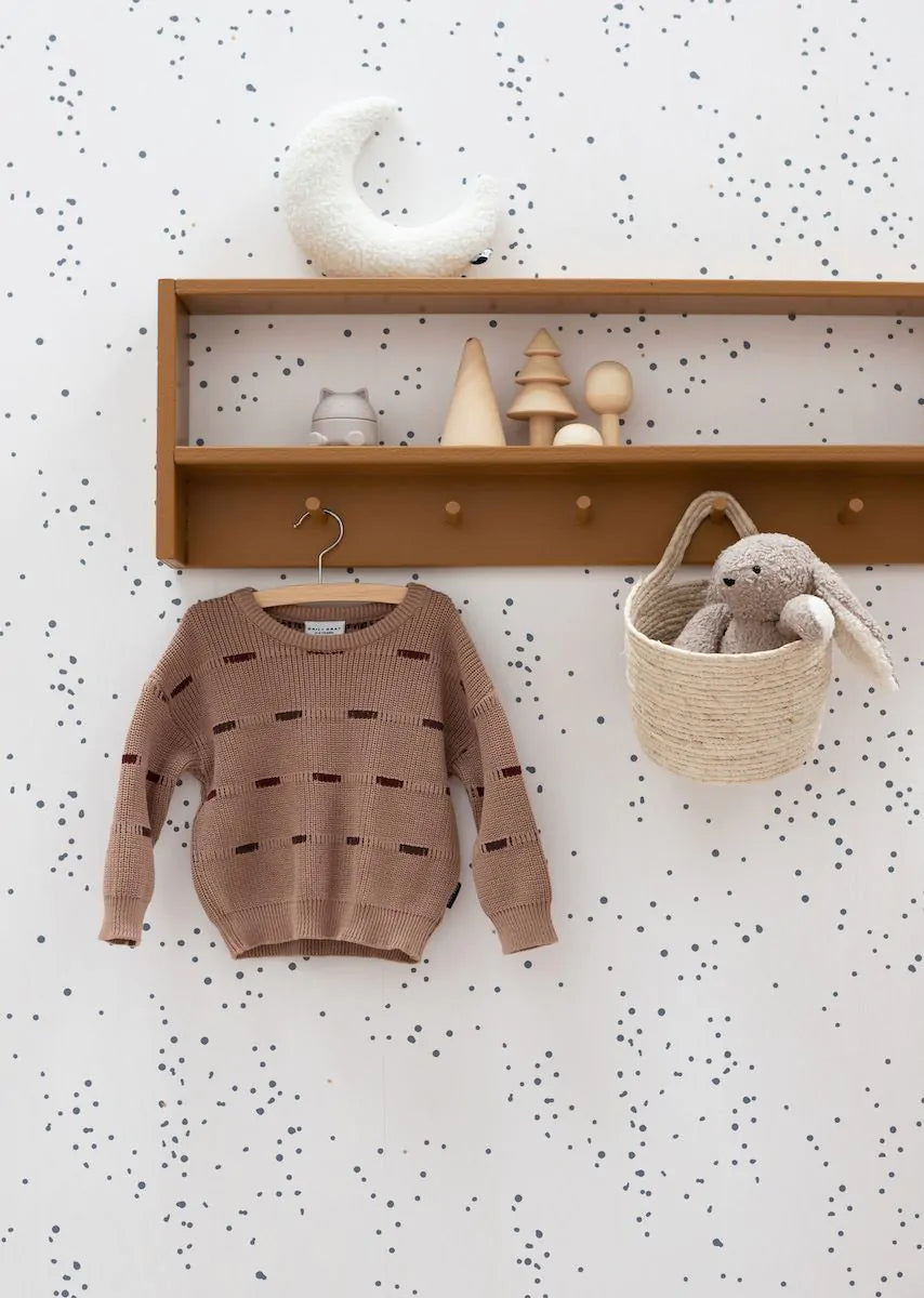 Dottig denim blauw - Bibelotte