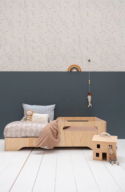 Dottig denim blauw - Bibelotte
