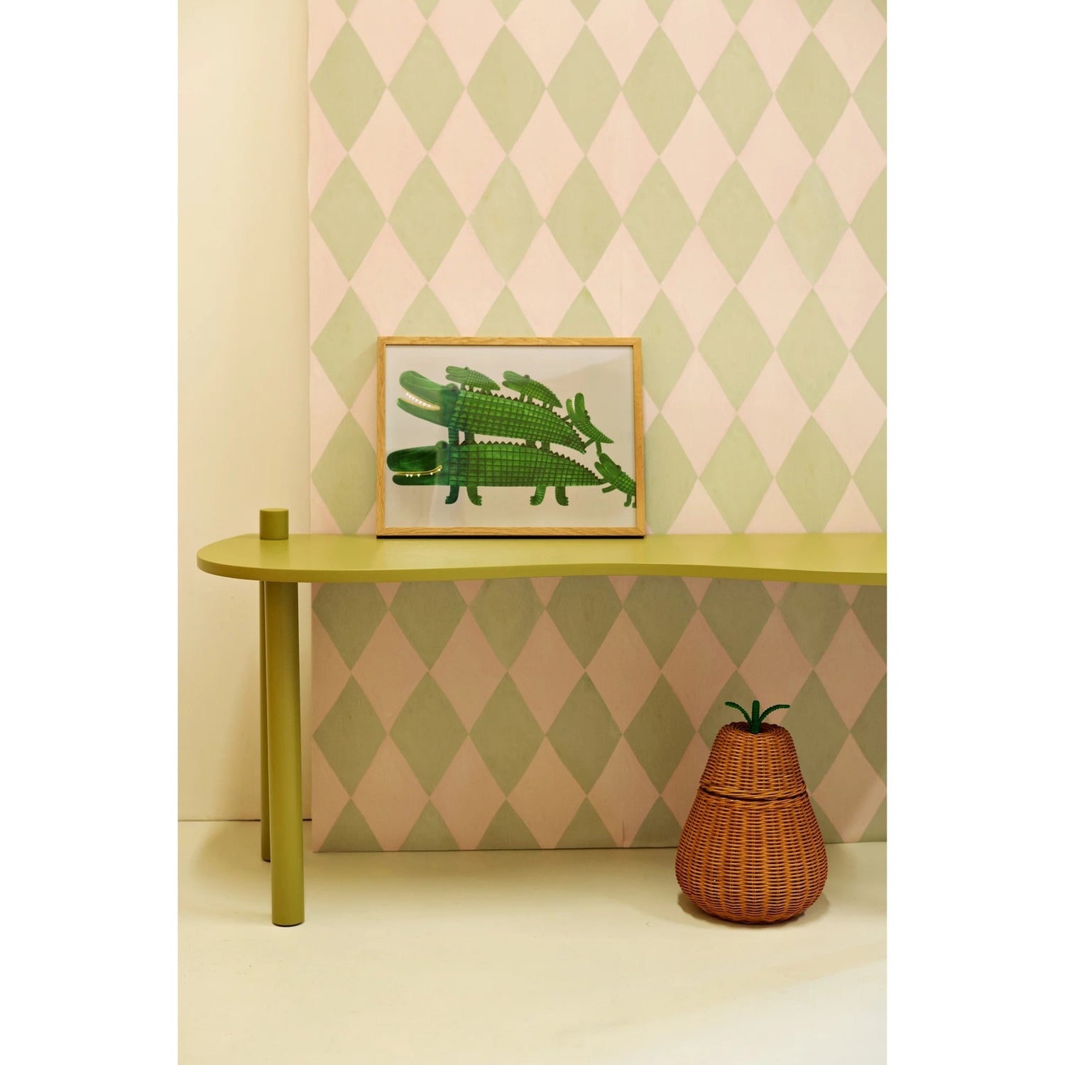 Kinderkamer behang Harlequin Mint | Meet Me at the Wall x Aniek Bartels
