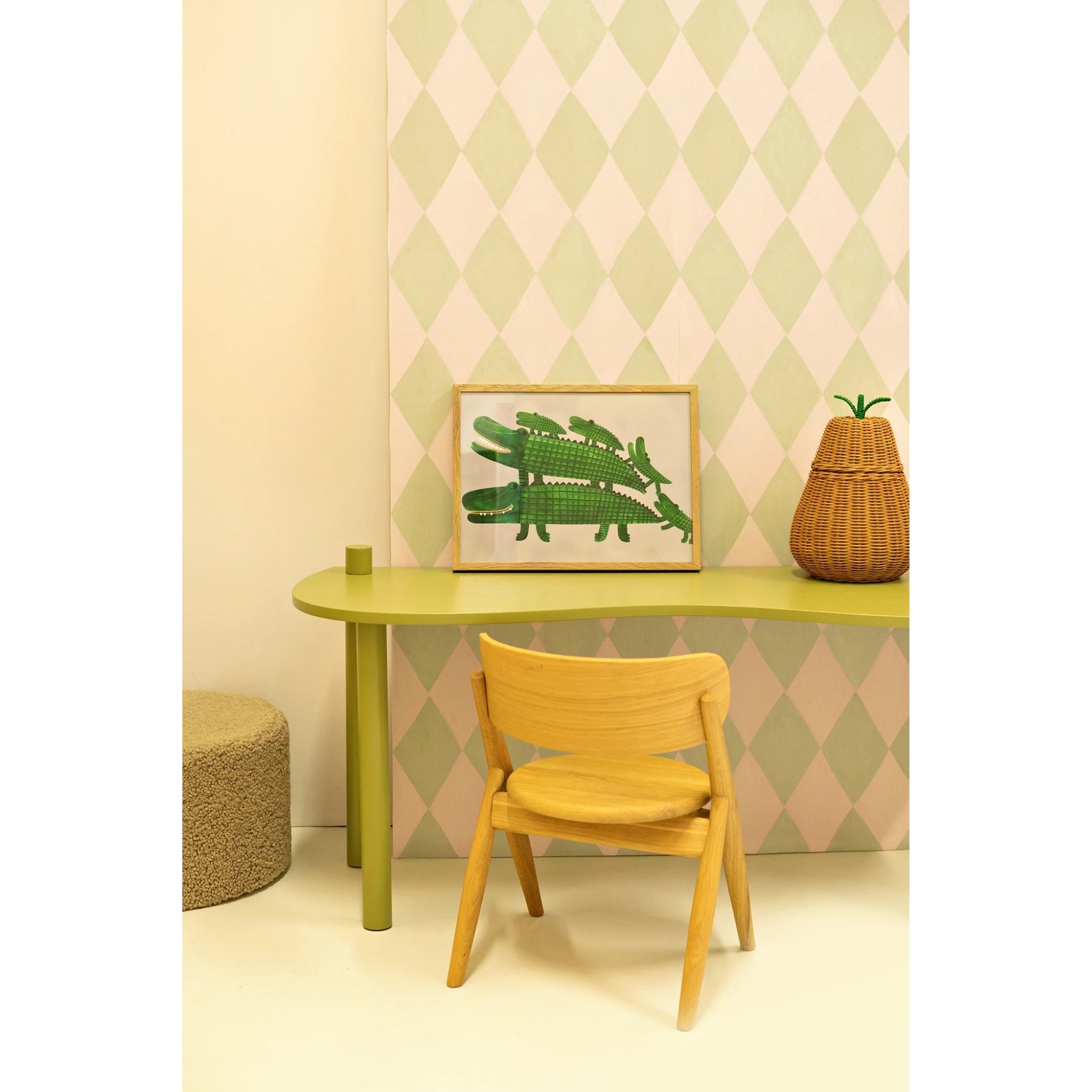Kinderkamer behang Harlequin Mint | Meet Me at the Wall x Aniek Bartels