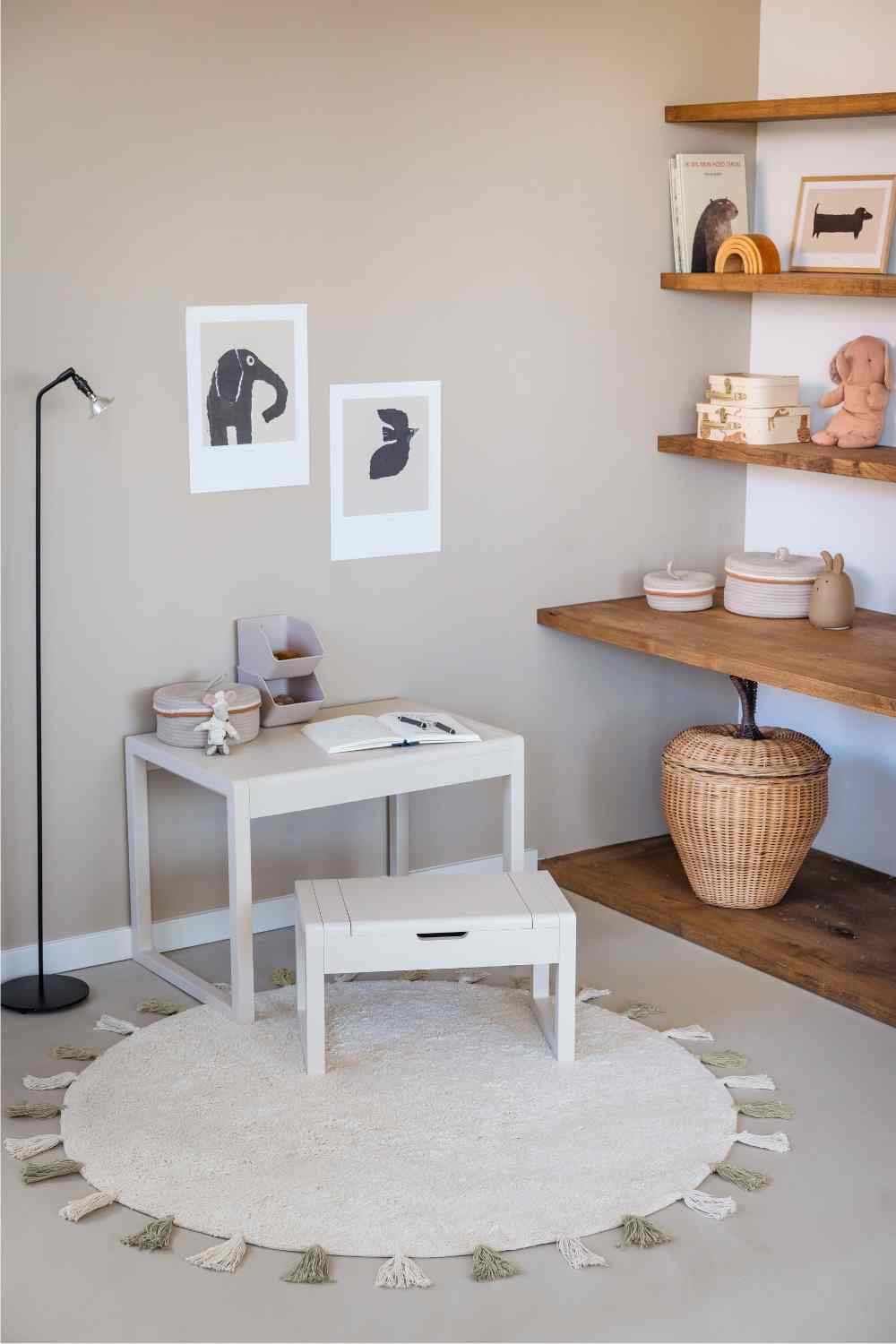 Vloerkleed Sara Naturel Green
